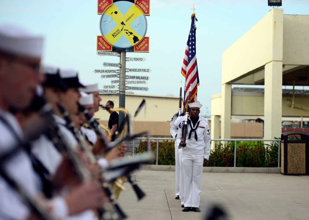 Pearl Harbor colors ceremony