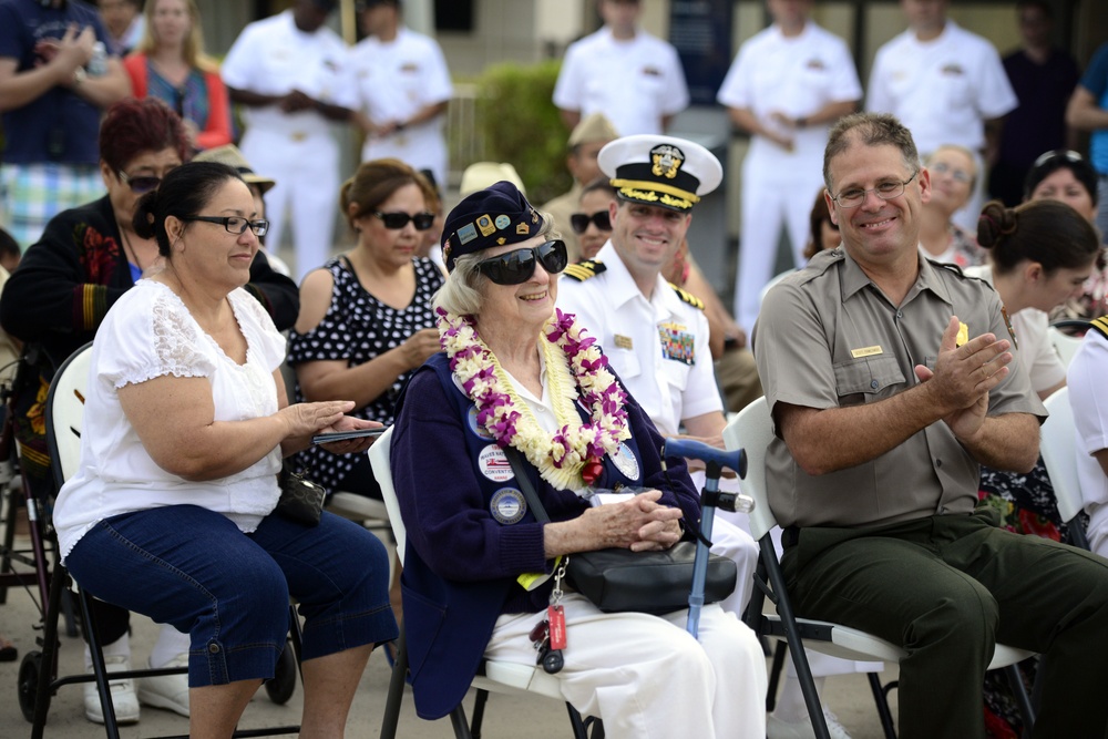 Pearl Harbor colors ceremony