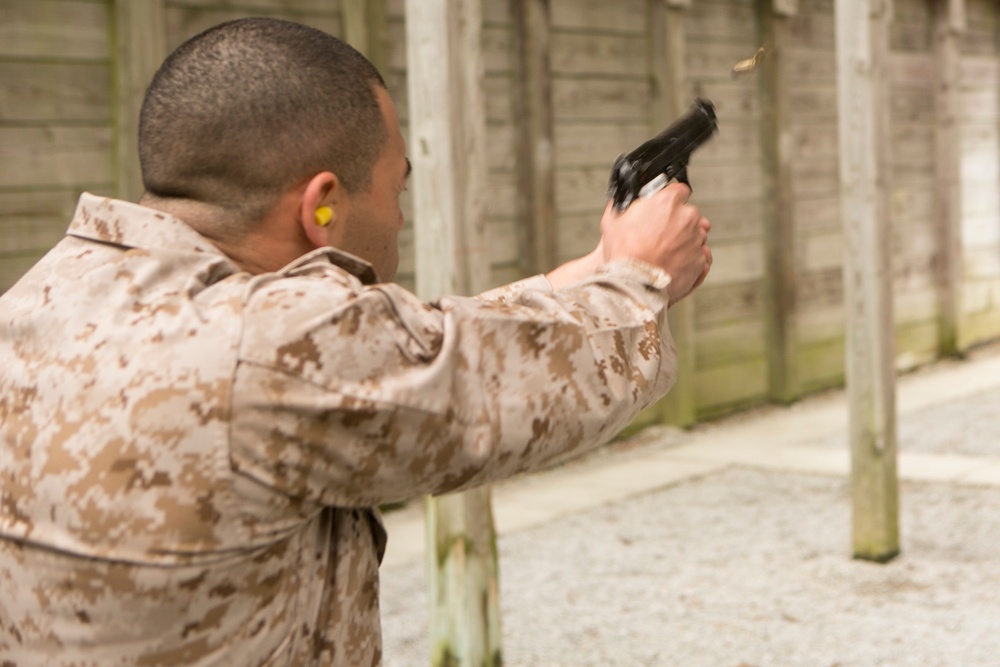 2nd Supply Battalion completes the pistol qualification