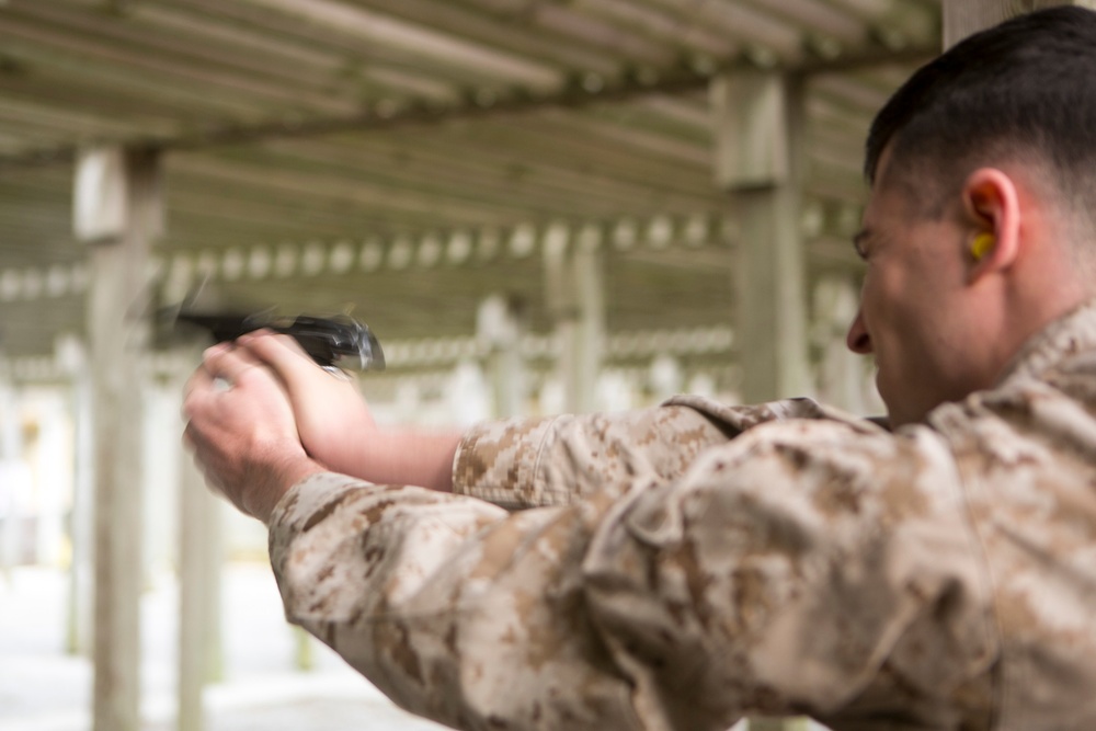2nd Supply Battalion completes the pistol qualification