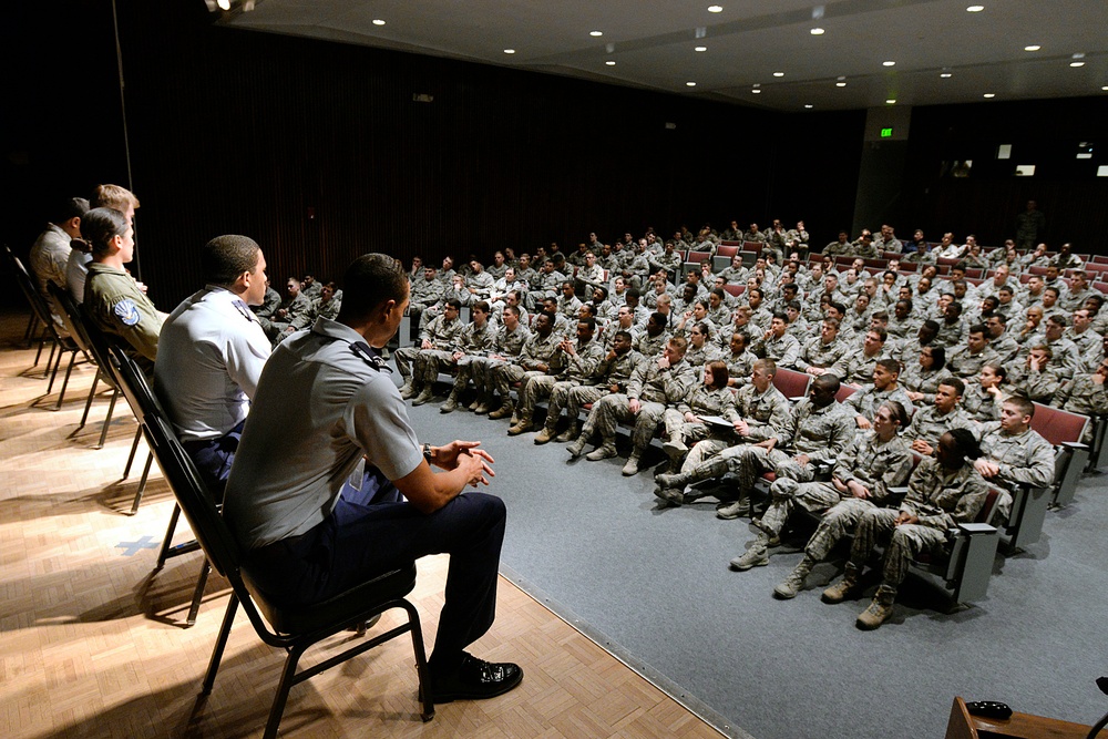 Air Force Academy cadets speak at Academy Preparatory School