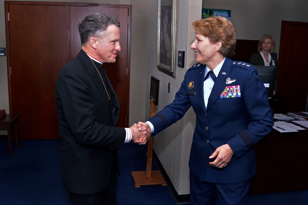 Archbishop Timothy Broglio meets with US Air Force Academy Superintendent