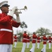 The Marine Corps Battle Color Detachment performs at Marine Corps Air Station Beaufort.