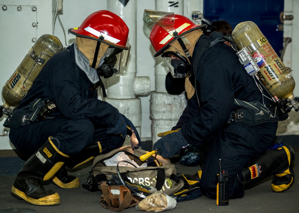 USS Harry S. Truman general quarters drill