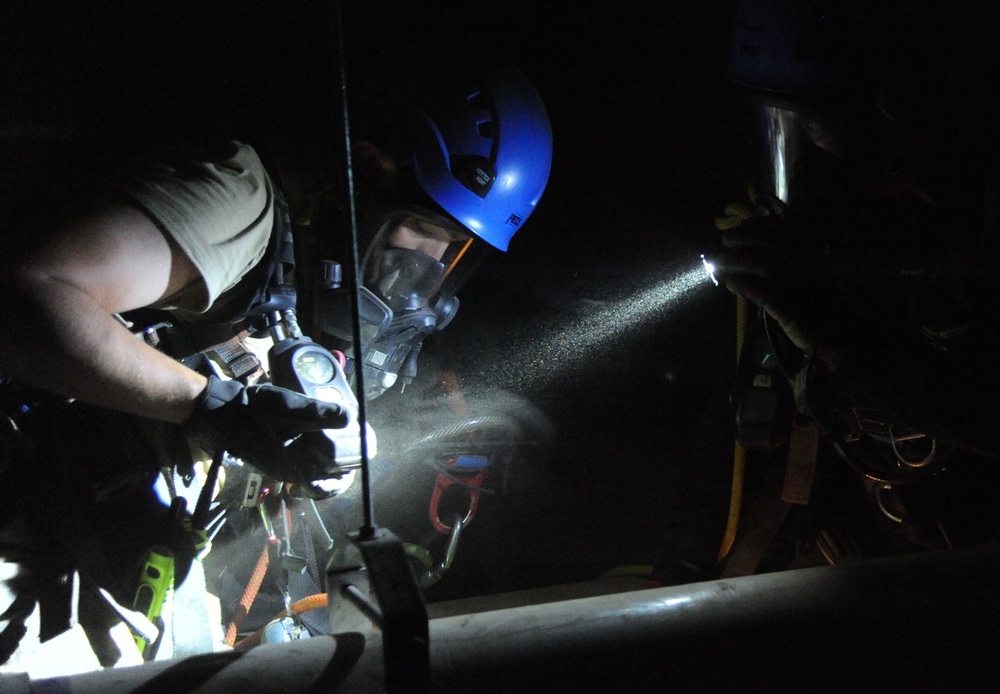 Confined space rescue operations training