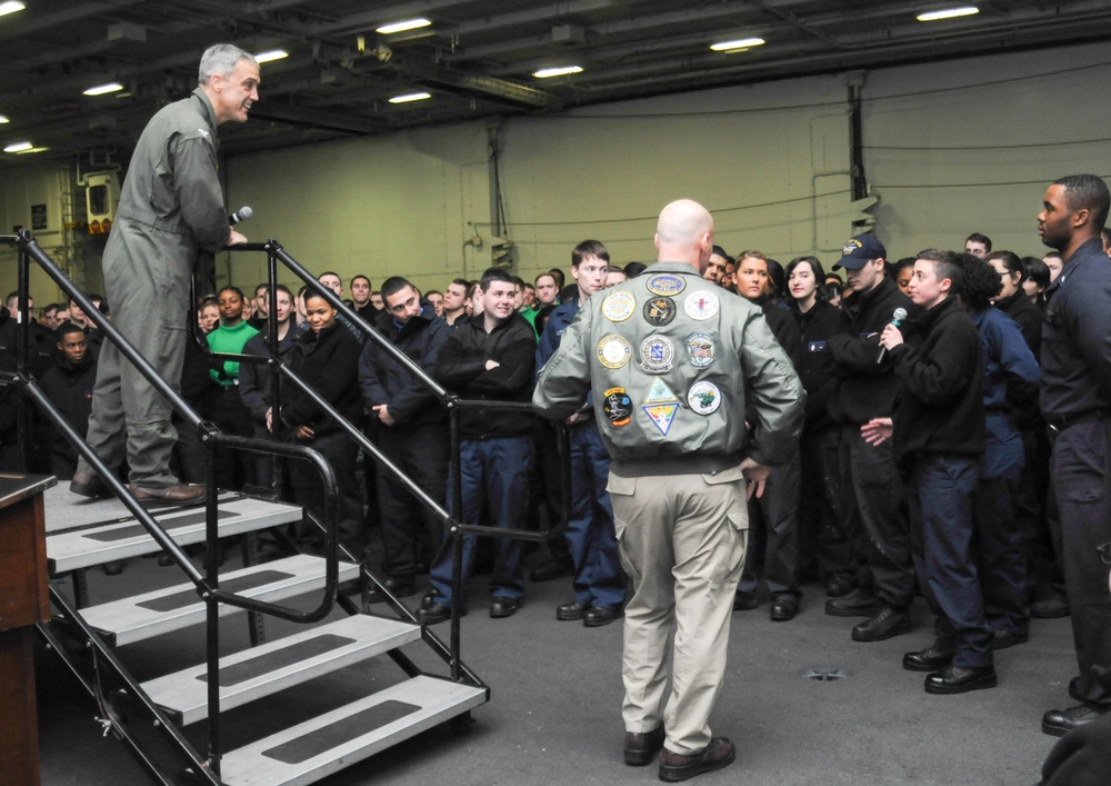 George H.W. Bush conducts training operations in the Atlantic Ocean