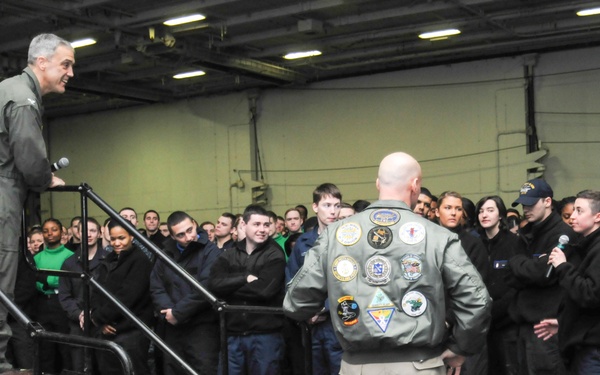 George H.W. Bush conducts training operations in the Atlantic Ocean