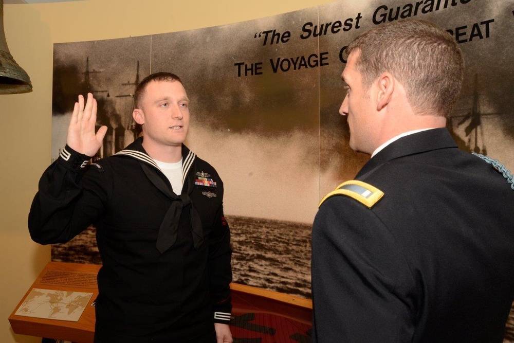 Sailor re-enlists at the Nautilus Museum