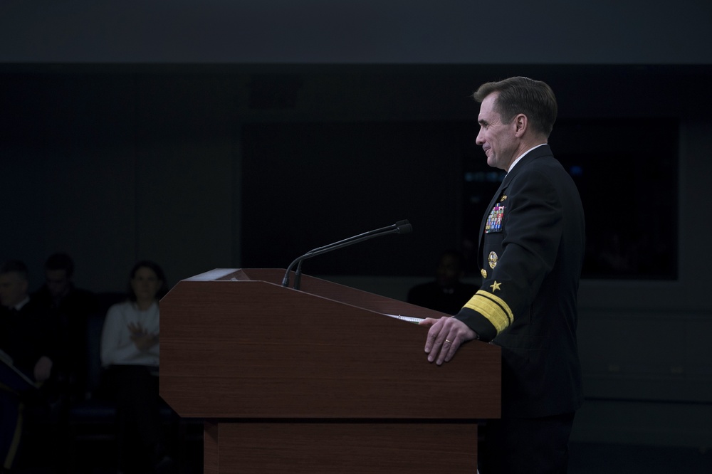 Rear Adm. John Kirby press briefing