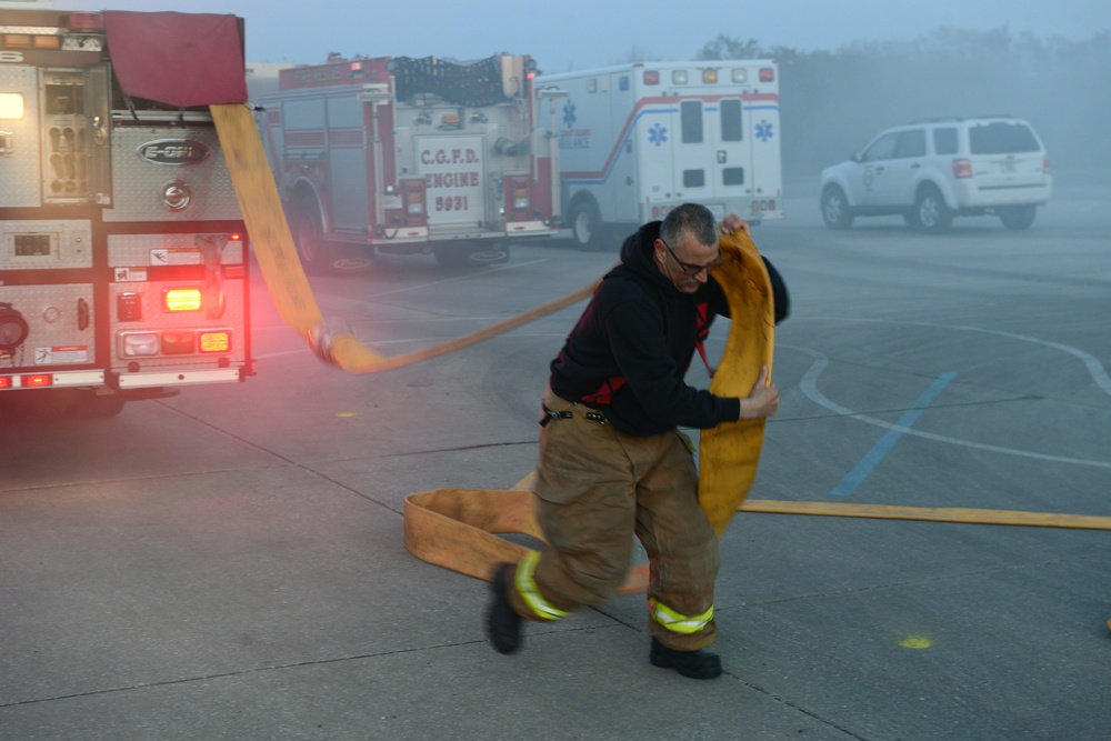 USCG Fire Department Fire Suppression Training