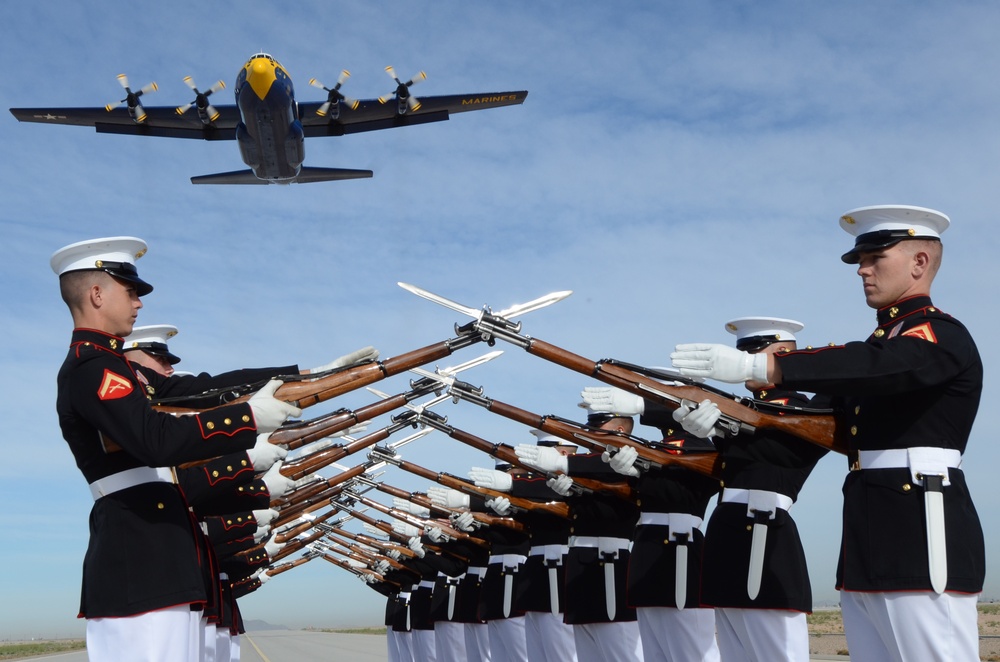 Blue Angels and Silent Drill Platoon