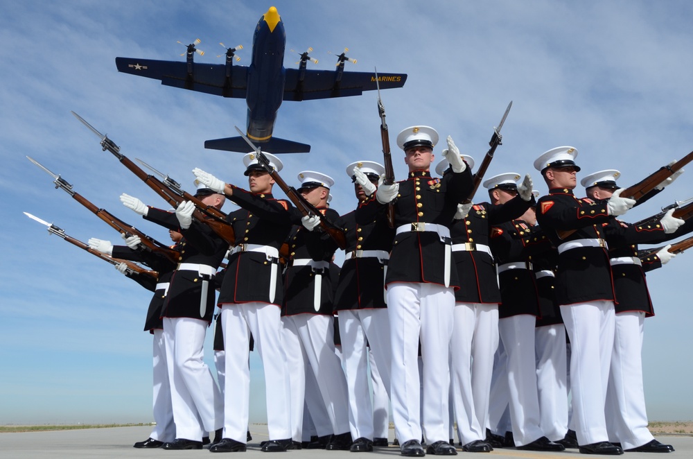 Blue Angels and Silent Drill Platoon