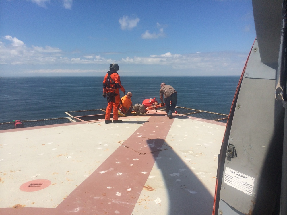 Coast Guard medevacs ailing fisherman 17 nm south of Southwest Pass