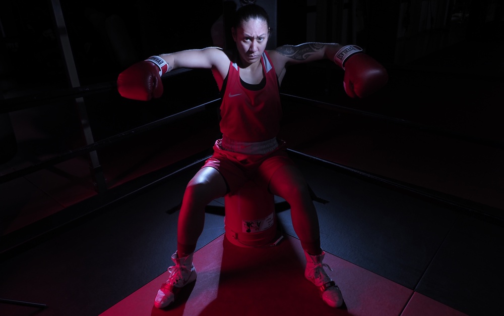 Army Boxer trains for Olympic Team