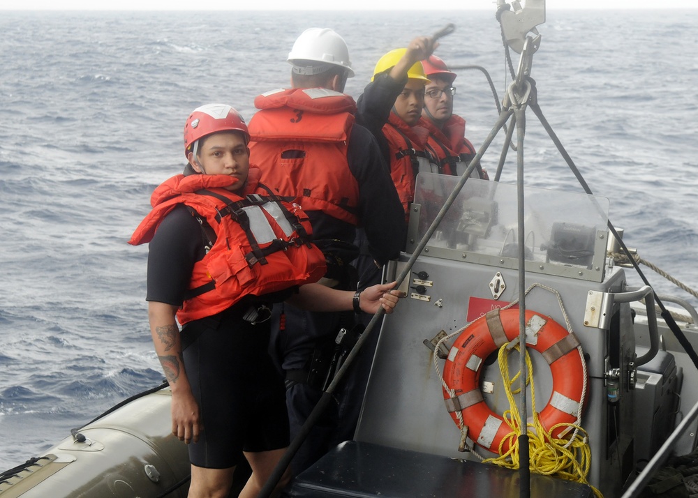 Blue Ridge rescues fishermen in Philippine Sea