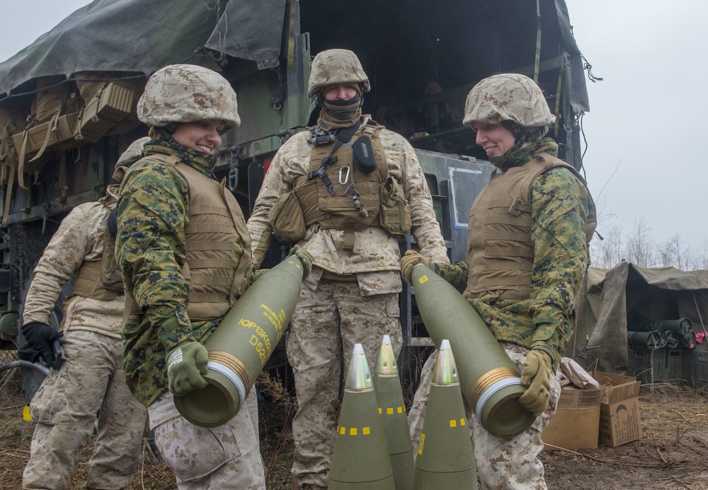 Quantico Marines Out With Artillery