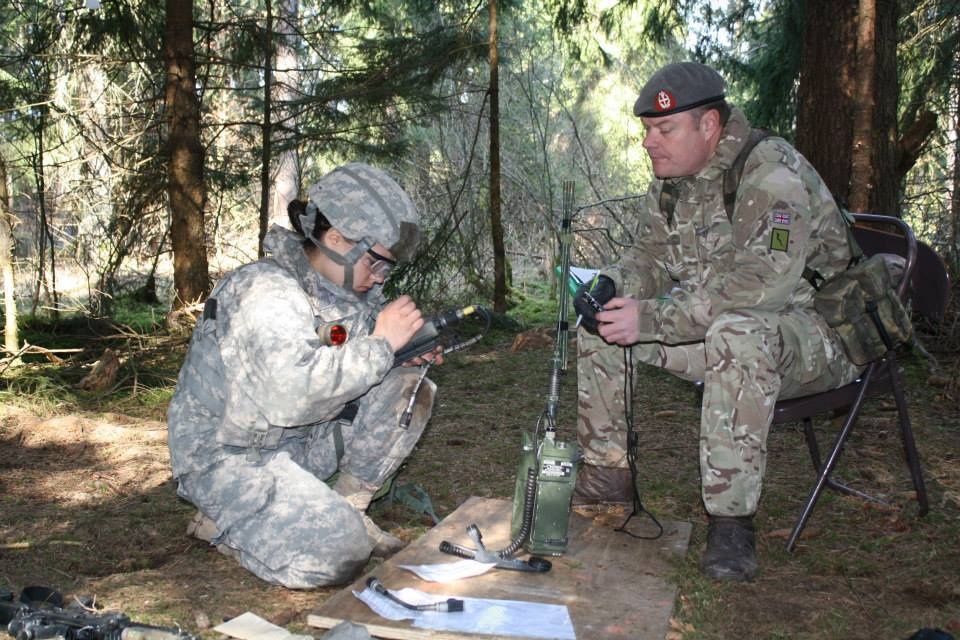 Pvt. Corley begins the Communications tasks