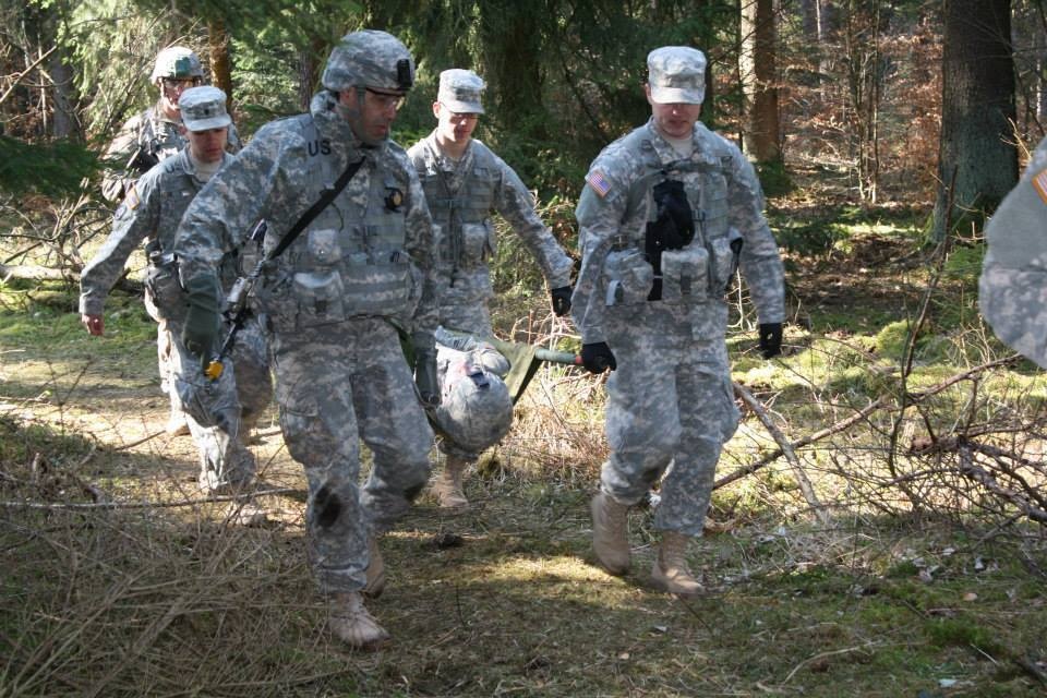 Sgt. 1st Class Hewitt is evaluated on Casualty Evacuation