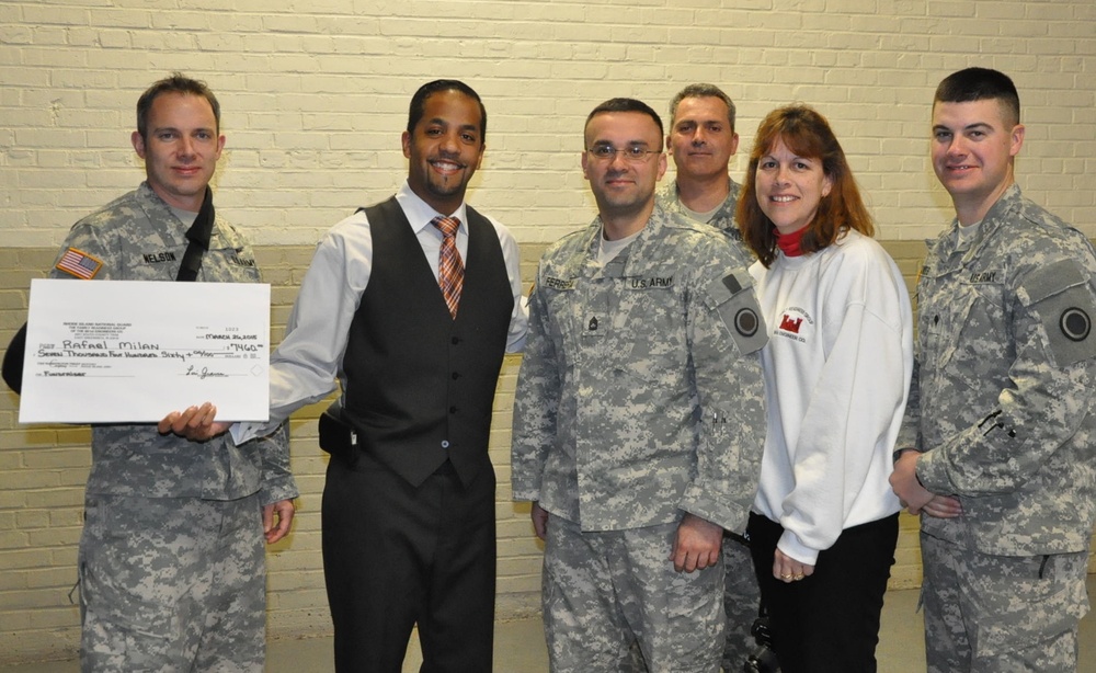 Rhode Island National Guard FRG raises over $7,000 for ill soldier