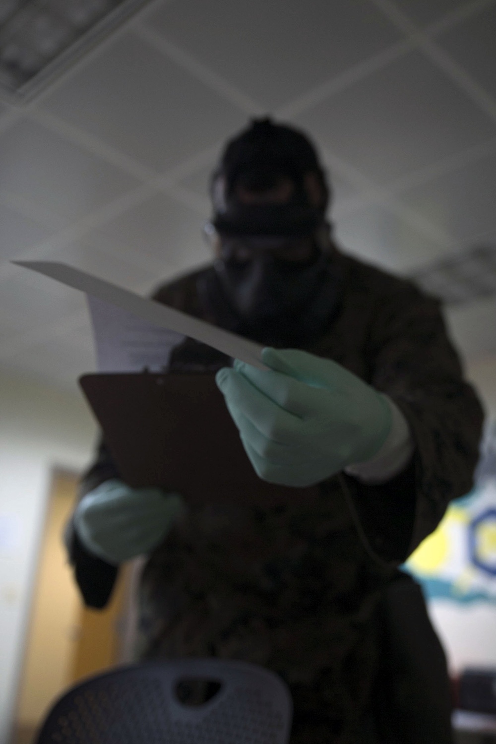 U.S. Marines, airmen and Republic of Korea troops train for contamination