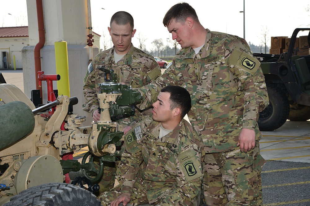 Fire control alignment test 105mm, Aviano, Italy, Mar. 19, 2015.