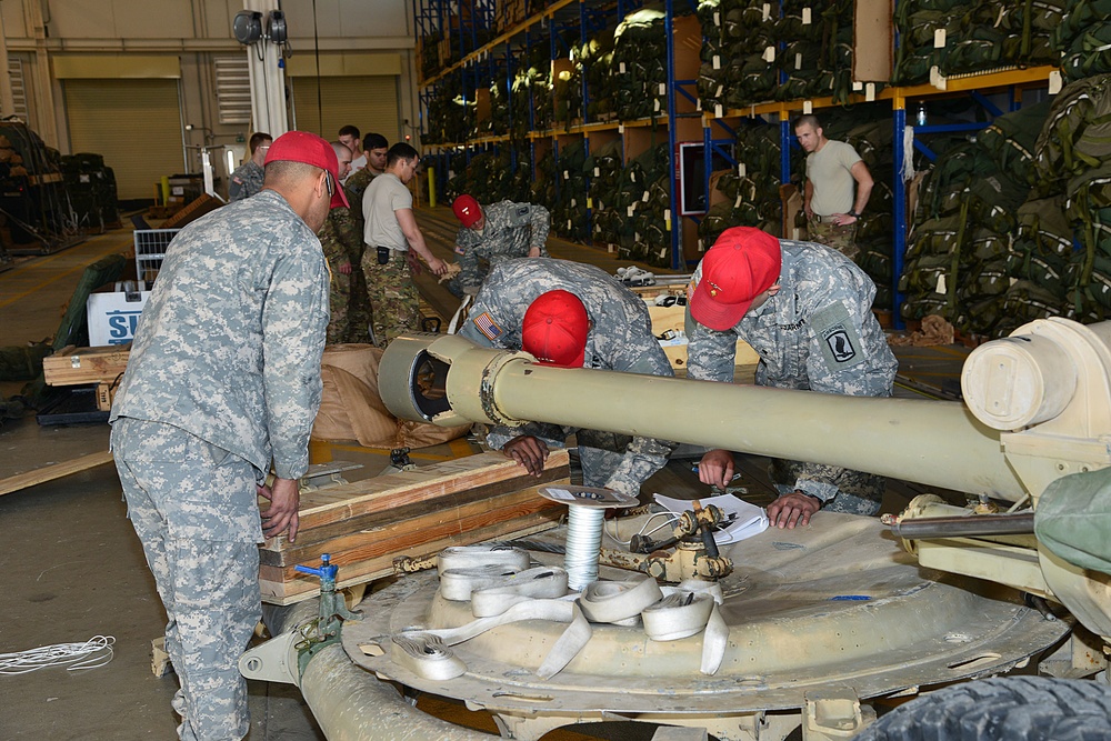 Fire control alignment test 105mm, Aviano, Italy, Mar. 19, 2015.