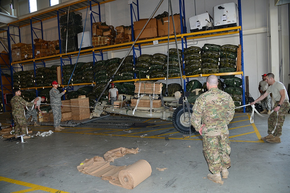 Fire control alignment test 105mm, Aviano, Italy, Mar. 19, 2015.