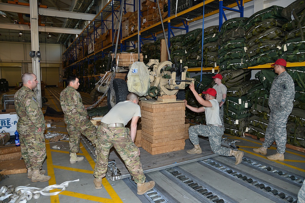 Fire control alignment test 105mm, Aviano, Italy, Mar. 19, 2015.