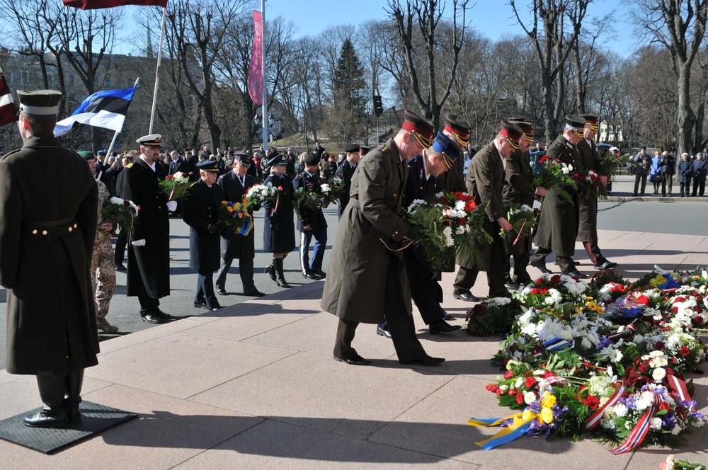 3/2CR first sergeant attends Latvian memorial ceremony