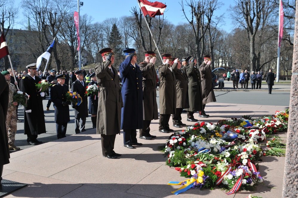 3/2CR first sergeant attends Latvian memorial ceremony