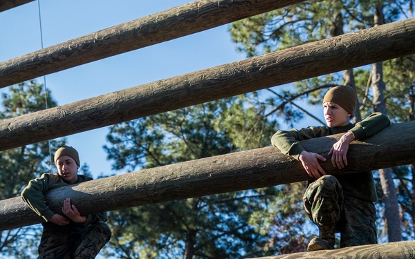 Marine recruits overcome obstacles on Parris Island’s Confidence Course