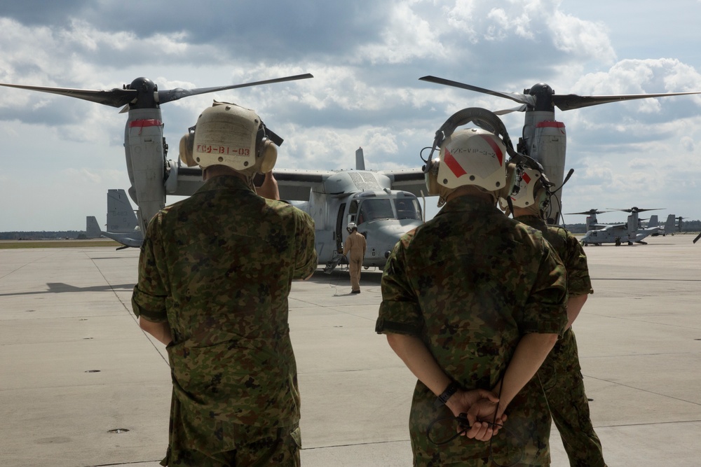 Up close and personal: JGSFD experience the Osprey firsthand