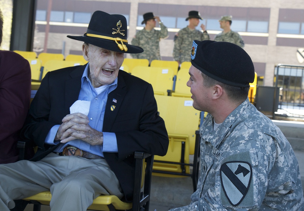 First Team honors 96-year-old WWII veteran