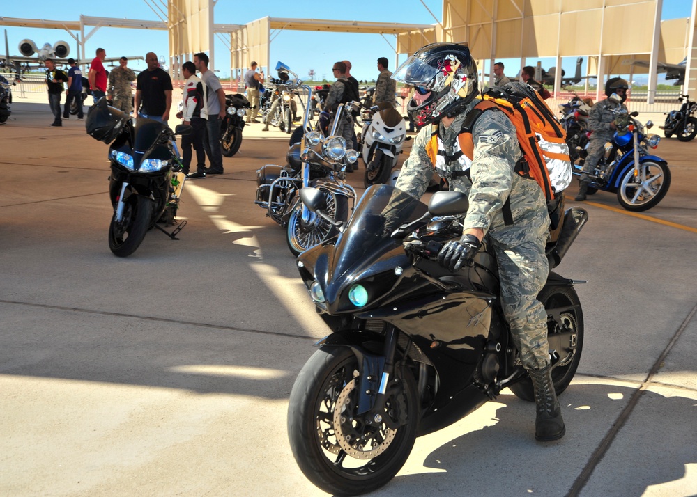 Motorcycle safety rally held at D-M