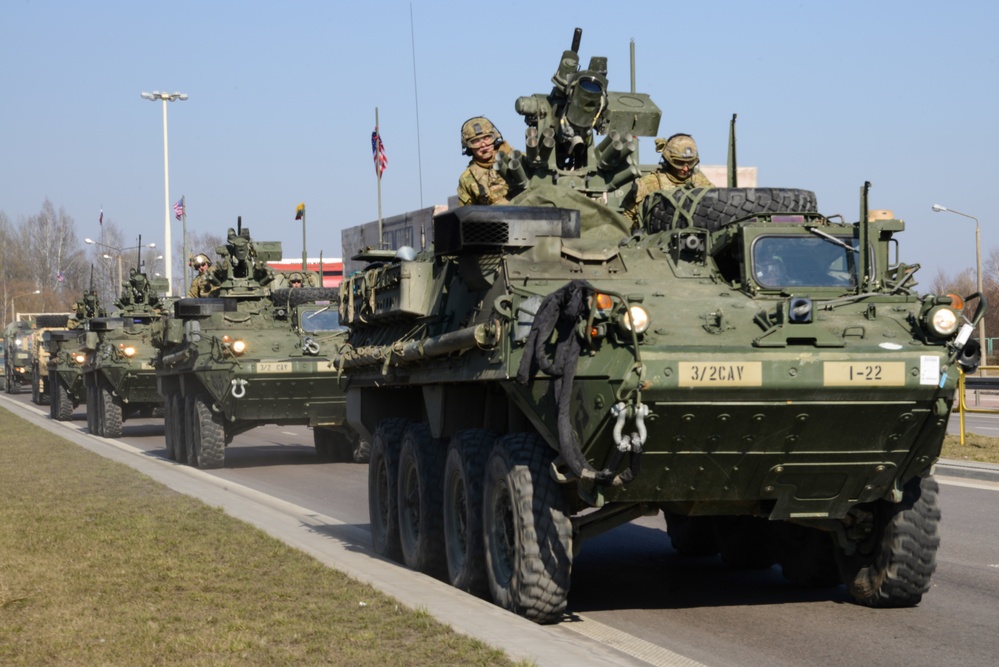 Dragoon Ride, static display in Marijampole, Lithuania