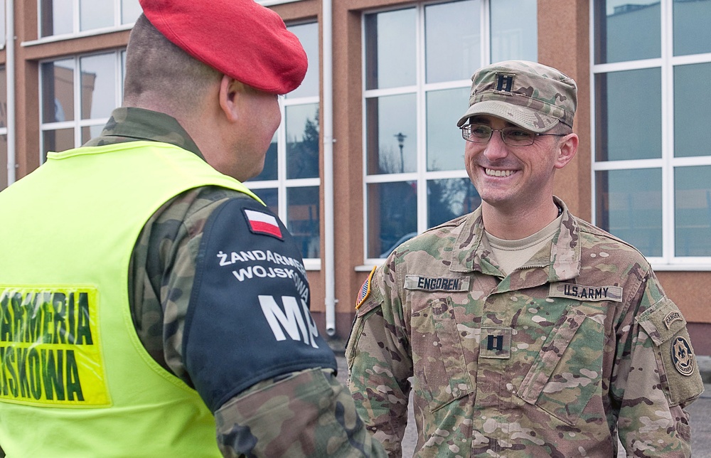 Soldiers say hello and goodbye to Drawsko Pomorskie citizens