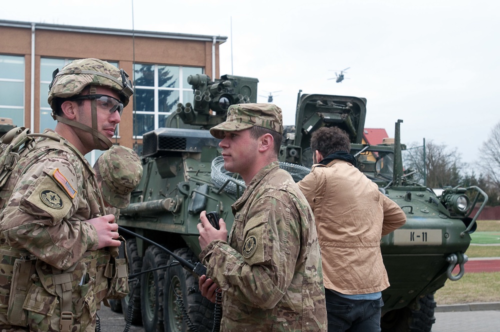 Soldiers say hello and goodbye to Drawsko Pomorskie citizens