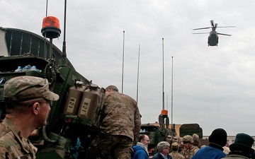 Polish, US troops display mechanized vehicles in Drawsko Pomorskie
