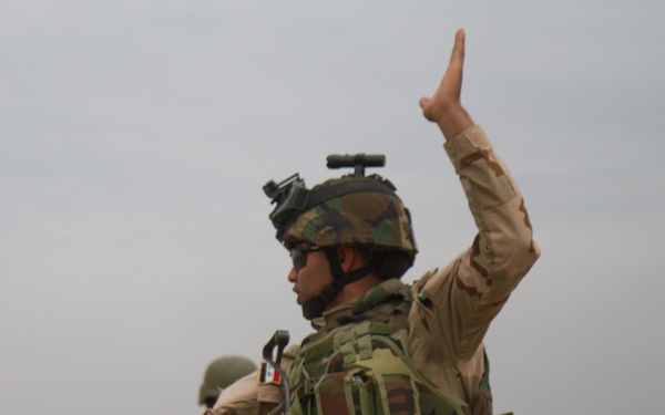 Iraqi soldier leads the way