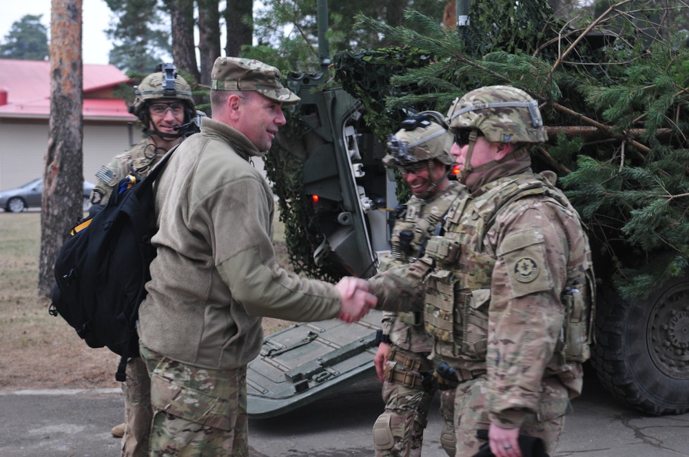 Lt. Gen. Hodges visits Adazi Military Base, Latvia