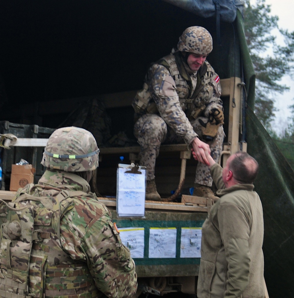 Lt. Gen. Hodges visits Adazi Military Base, Latvia