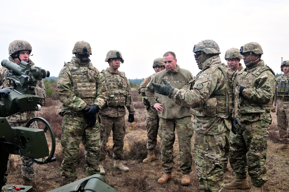 Lt. Gen. Hodges visits Adazi Military Base, Latvia