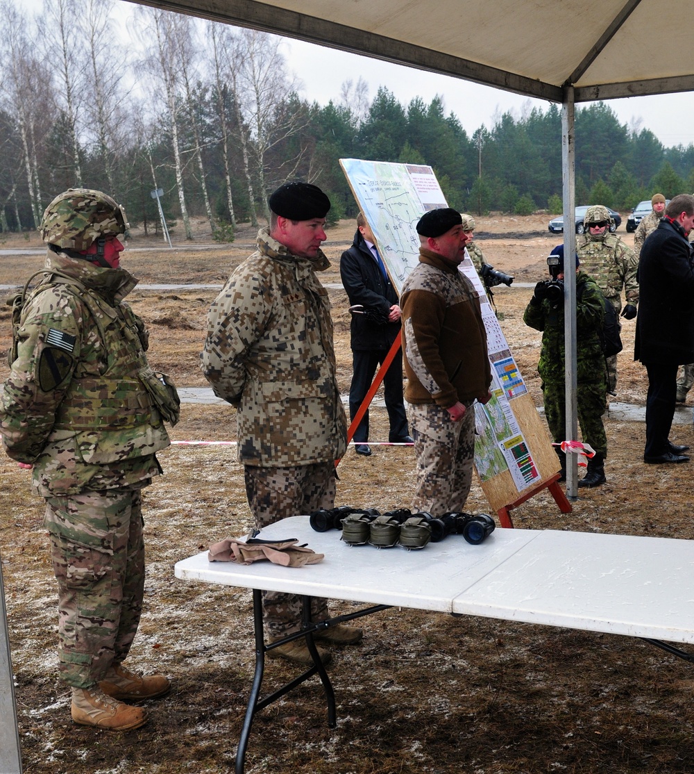 Latvian president observes Operation Summer Shield XII