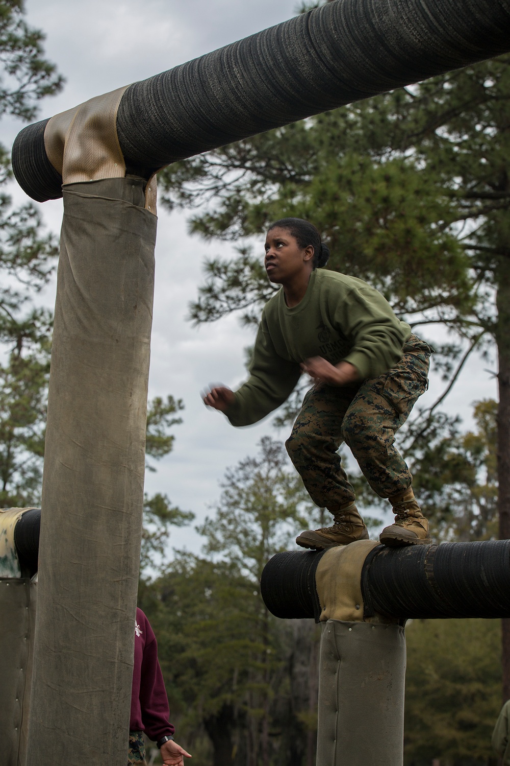 Marine recruits conquer Confidence Course on Parris Island