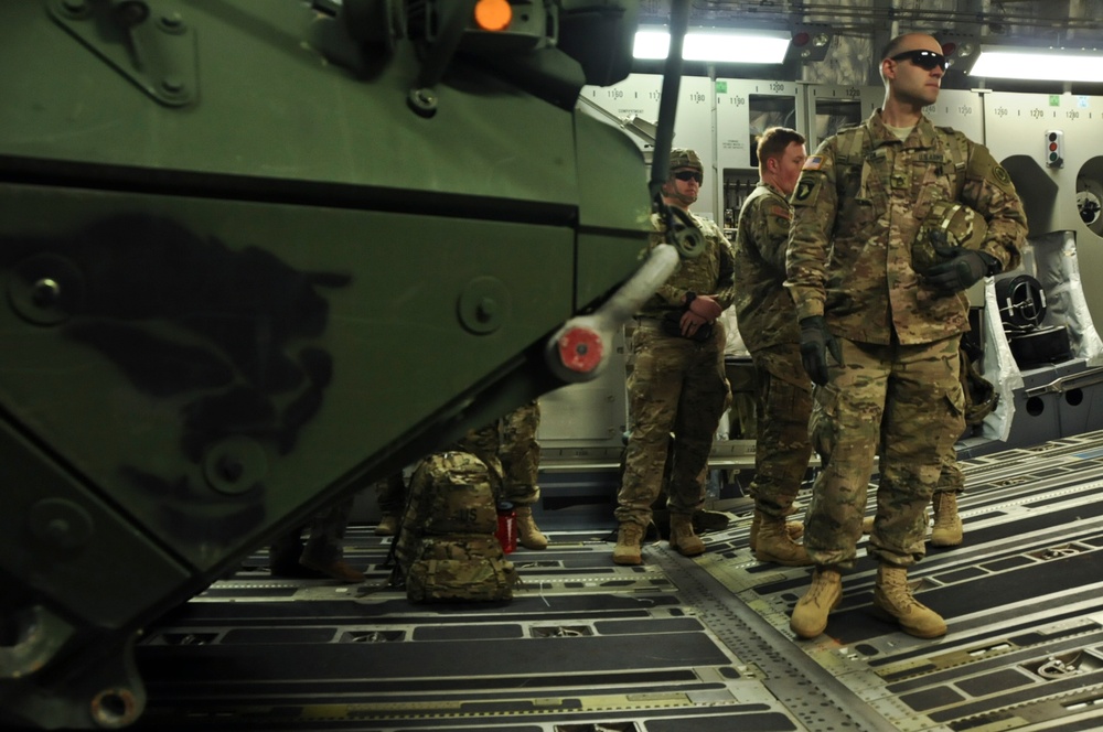 Eagle Troop, 2/2, lands in Bulgaria in support of Atlantic Resolve-South