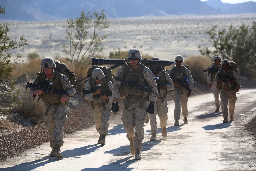 Integrated Task Force Weapons Company Marines conduct defensive operations for MCOTEA assessment