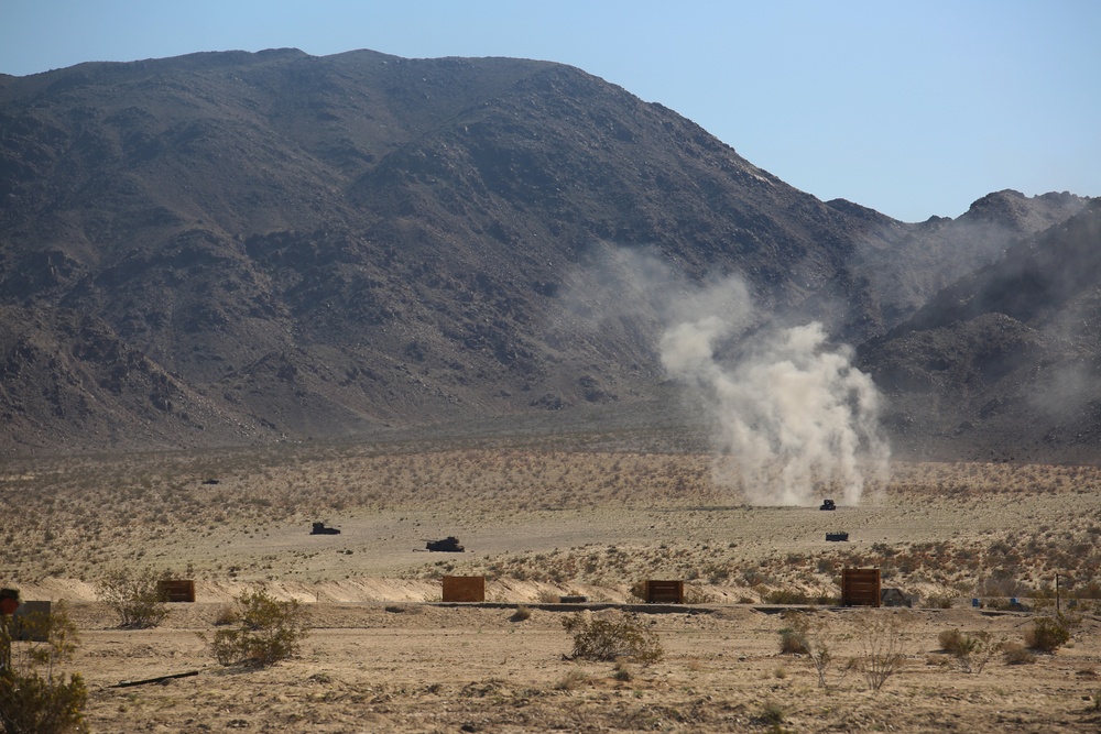 Integrated Task Force Weapons Company Marines conduct defensive operations for MCOTEA assessment