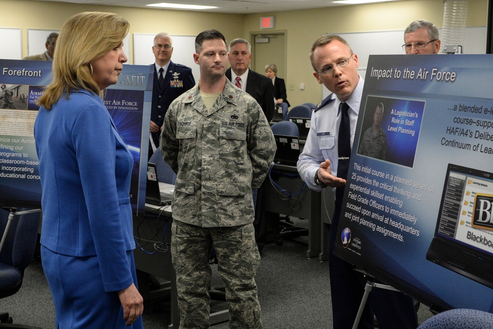 Secretary of the Air Force visits Wright-Patterson AFB