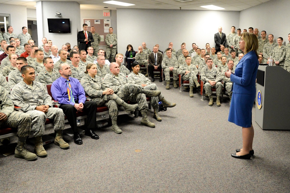 Secretary of the Air Force visits Wright-Patterson AFB
