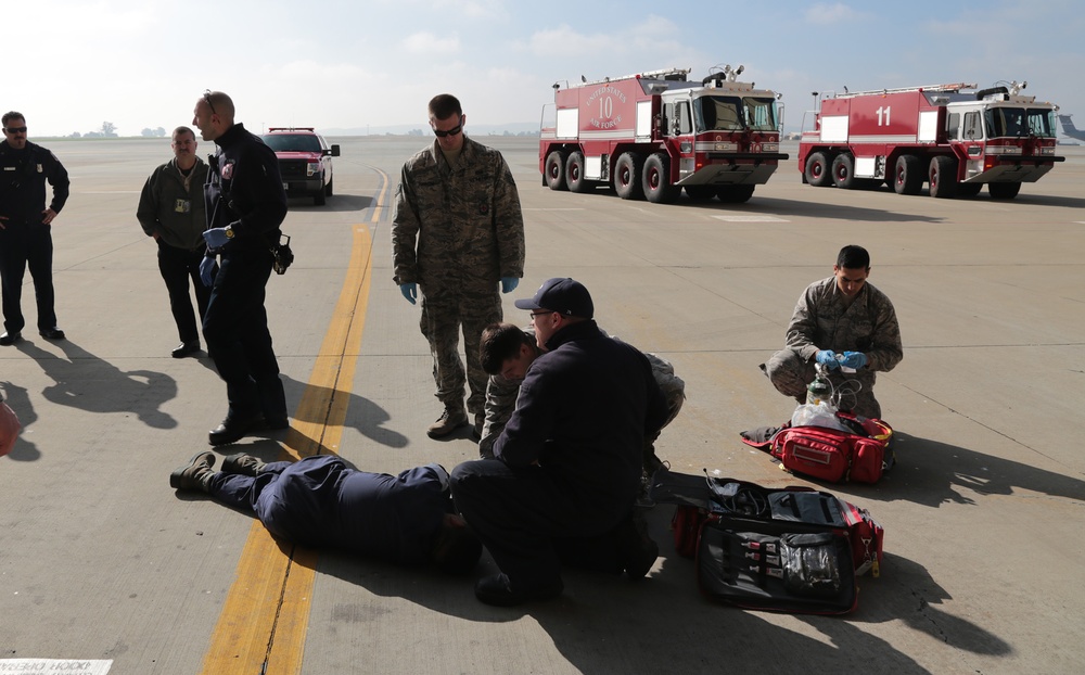 349th AMW, Travis Air Force Base Fire Department conduct AFSC training